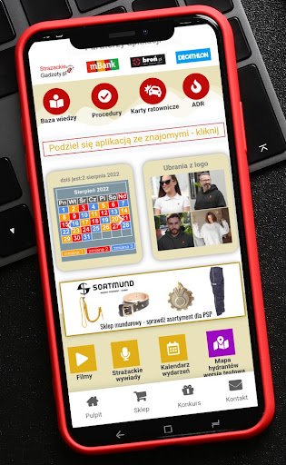 Android application Strażak screenshort