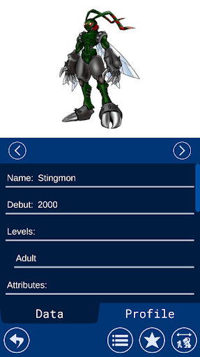 DigiDex Screen 2