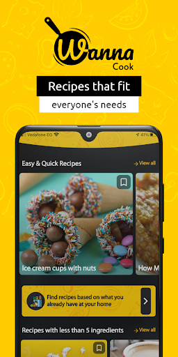 Android application WannaCook - أطبخ ايه screenshort