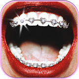 Fake Braces for Teeth App  -  Funny Photo Booth icon