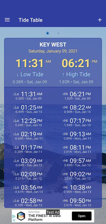 Tide Table - 3.14 (build 34) - (Android)