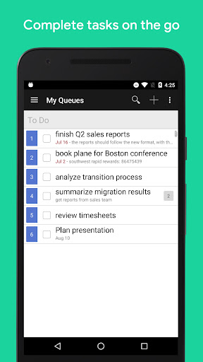 GQueues | Tasks & To-Do Lists Screen 2
