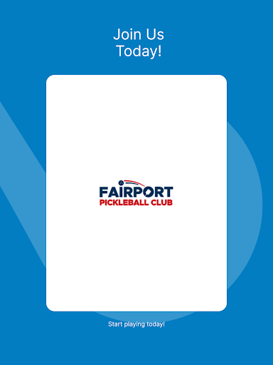 Fairport Pickleball Club Screen 3