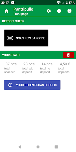 Android application Panttipullo screenshort