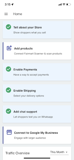 Android application My Fairmart screenshort