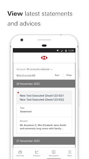 Screenshot of HSBC Private Banking Hong Kong