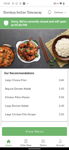 Bombay Indian Takeaway Screen 2