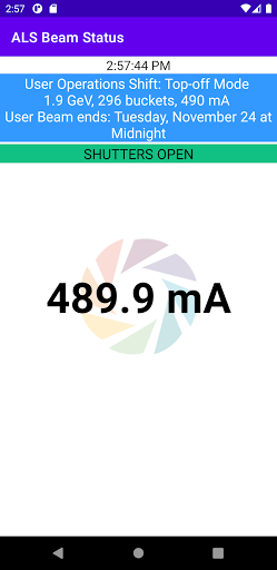 Android application ALS Beam Status screenshort