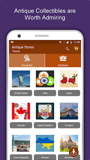 Android application Famous Antique Shops Travel & screenshort