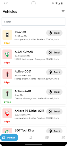 Bharat GPS Tracker (BGT) Screen 3
