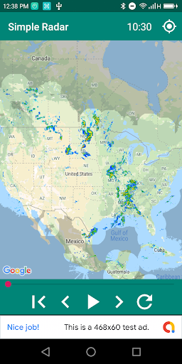 Android application Simplest Weather Radar screenshort