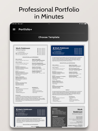 Screenshot of Resume+ - CV Generator