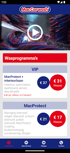 Android application MacCarwash screenshort