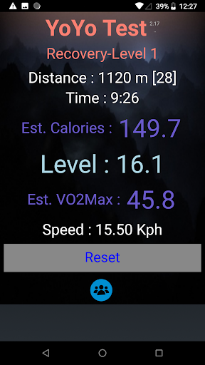 Yo Yo Intermittent Test Google Play のアプリ