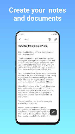 Android application E-Note: Encrypted SecureNote screenshort
