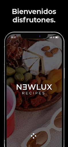 Android application Newlux Recetas screenshort