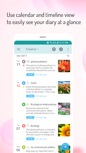 Screenshot of POPdiary+ : diary, journal