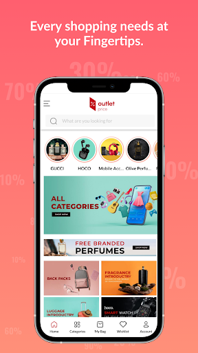 Android application Outlet Price screenshort