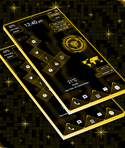 Hi-tech Square Launcher Screen 2