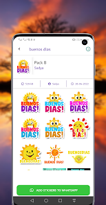 Buenos Días Sticker pegatinas 1.1 APK + Mod (Free purchase) for Android