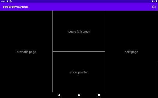 Android application Simple PDF Presentation screenshort