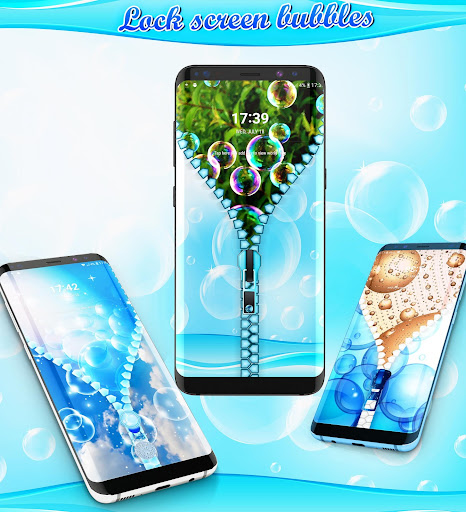 Android application Lock screen bubbles screenshort