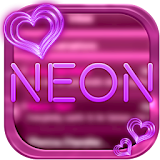 Neon Pink Glow SMS icon