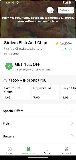 Stobys Fish And Chips Screen 3