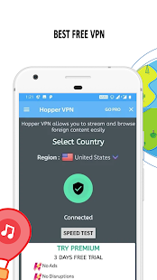 Hopper VPN : Secure VPN Proxy لقطة شاشة