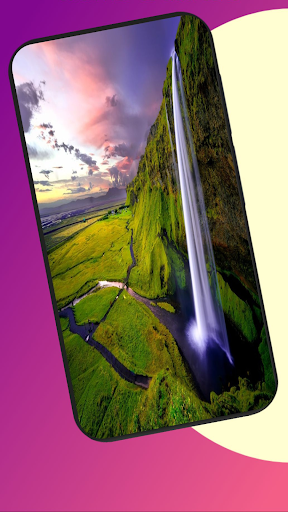 Android application landscape background screenshort