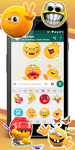 Captura de Pantalla 9 wasticker con movimiento emoji android