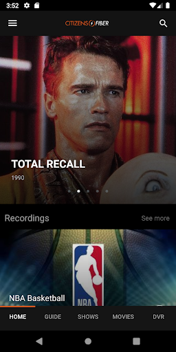 Screenshot of Citizens Fiber