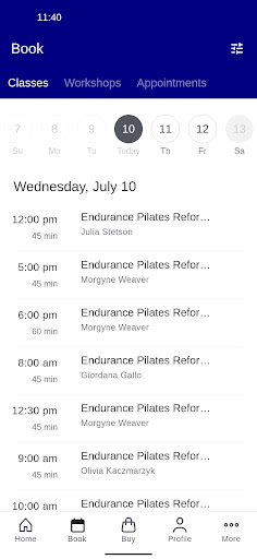 Endurance Pilates and Yoga Screen 2
