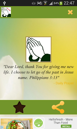 Android application Daily Christian Prayers screenshort
