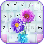 Cover Image of ダウンロード Bright Flower Keyboard Backgro  APK