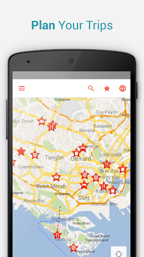 Screenshot of Singapore Offline City Map