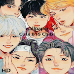 Cover Image of डाउनलोड Cute BTS Chibi Wallpaper HD 1.0 APK