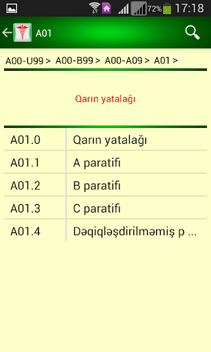 Xəstəliklər-Beynəlxalq siyahı Screen 2