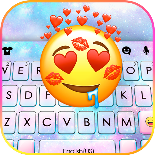 Galaxy Emoji In Love Keyboard logo