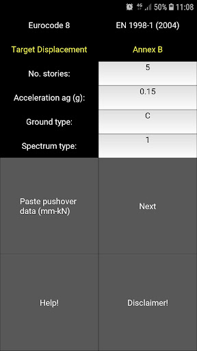 Eurocode 8 Pushover Screenshot 1 - AppWisp.com