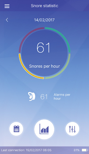 Android application beurer SleepQuiet screenshort