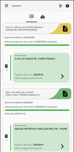 Android application Check - Portale del Cantiere screenshort