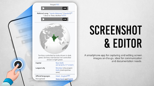 Android application Screenshot & Editor screenshort