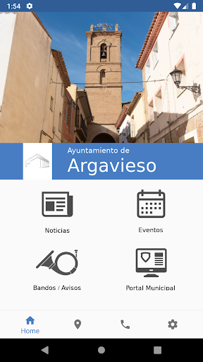 Android application Ayuntamiento de Argavieso screenshort