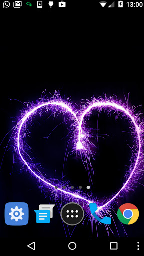 neon heart wallpaper