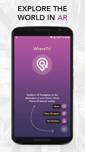 WhereTo - Maps in augmented reality for directions