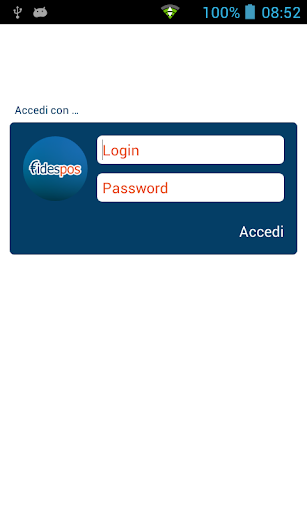 Android application Fidespos screenshort