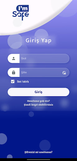 Android application I am Safe screenshort