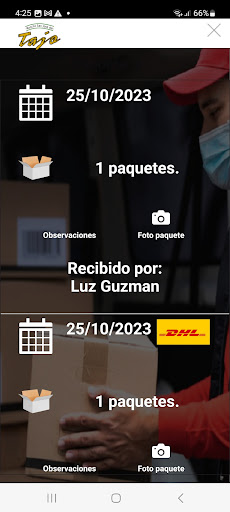 Android application MAEAS INGRESO screenshort