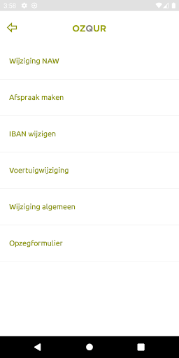 OZQUR Verzekeringen Hypotheken Screen 2
